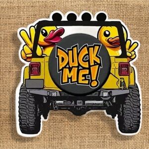 Large 5.3” x 5:3” Premium Vinyl Waterproof Sticker Decal for Car Jeep Ducks